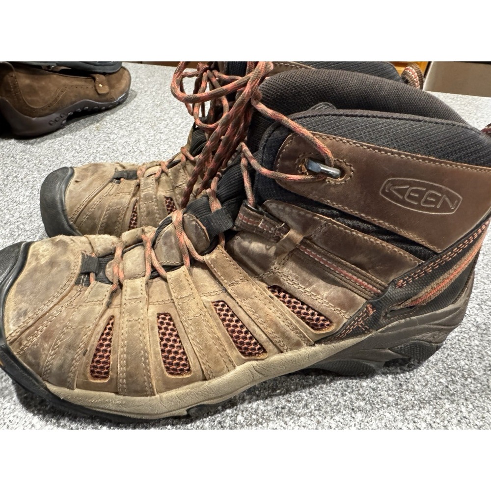 KEEN Men's Detroit Utility XT Mid Steel Toe Waterproof Work Boot Brown 11 SB16